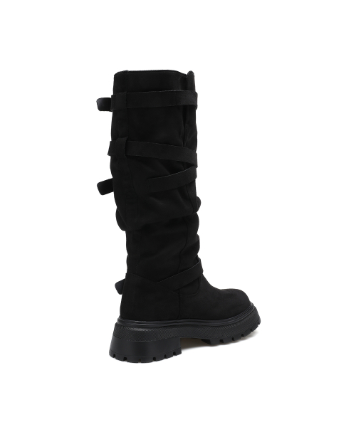 Hem Buckle Long Boots 412548001 (5.5cm/2 colors)