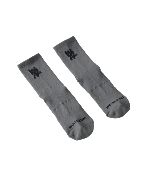 Daily Two-Tone Running Crew Socks - GREY
