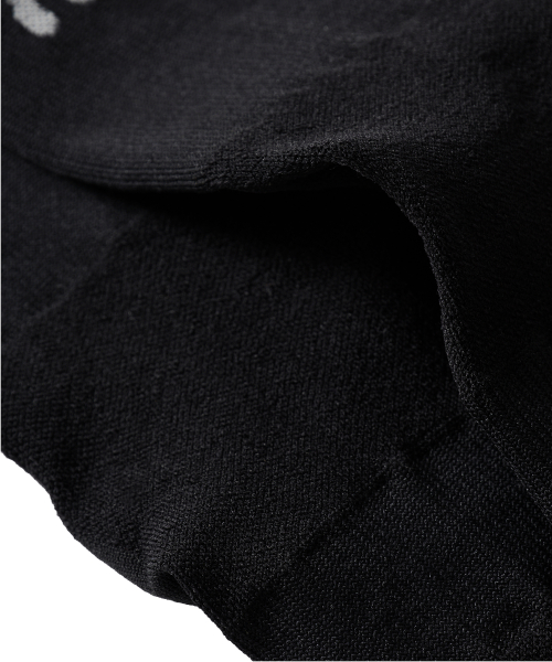 Daily Two-Tone Running Crew Socks - BLACK