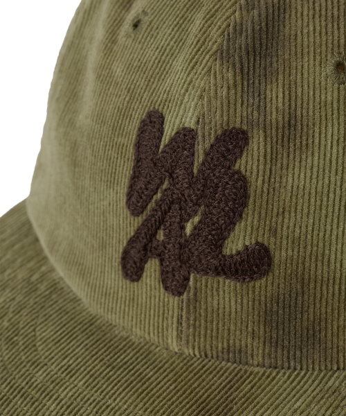 Tie Dye Corduroy Camp Cap - GREEN