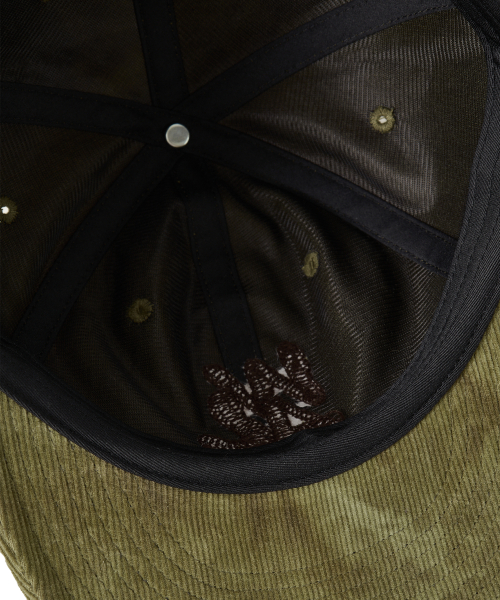 Tie Dye Corduroy Camp Cap - GREEN