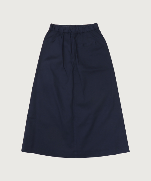 여성 C로고 밴딩 롱 스커트 Dark Navy