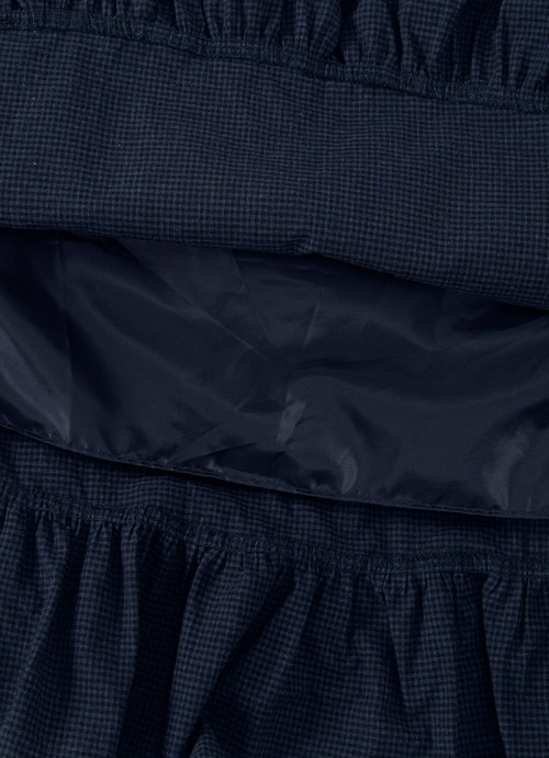 CHECK KANGKANG MIDI SKIRT / NAVY