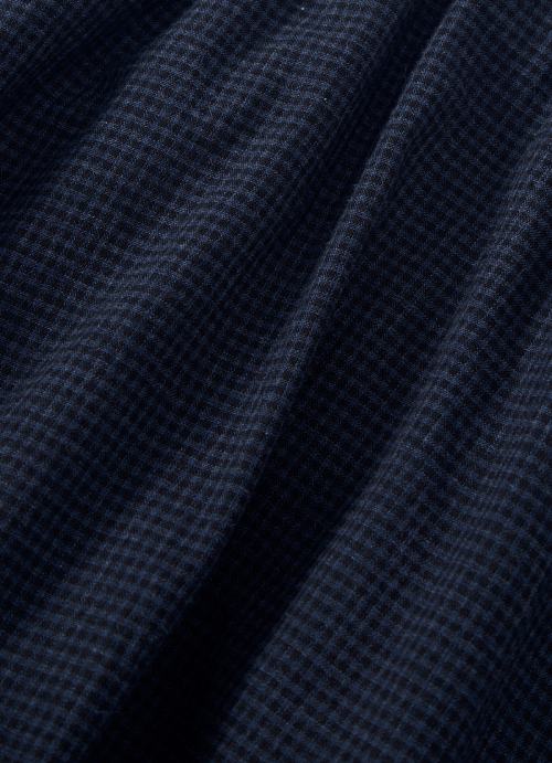 CHECK KANGKANG MIDI SKIRT / NAVY