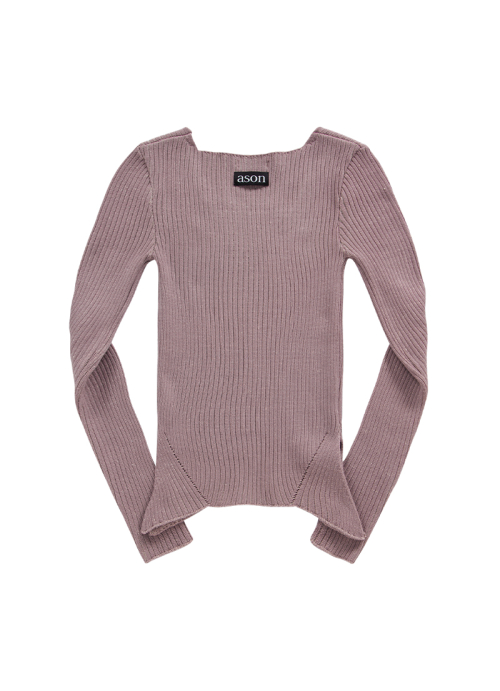 SQUARE TWIM KNIT / PINK