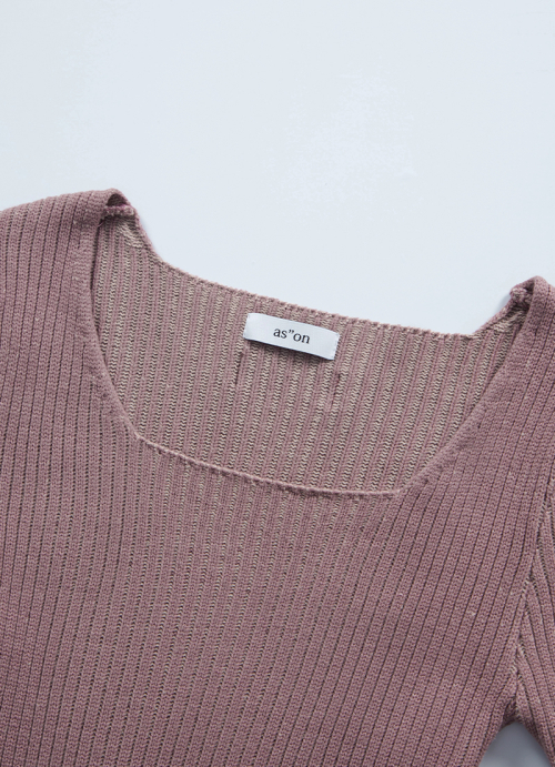 SQUARE TWIM KNIT / PINK