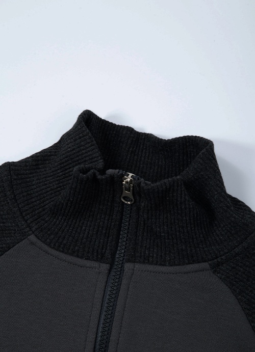 SALT ZIP-UP / CHARCOAL