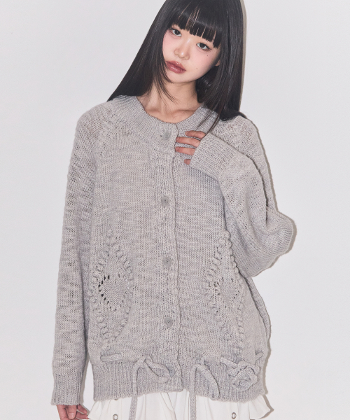 플레르 다이아 가디건 그레이