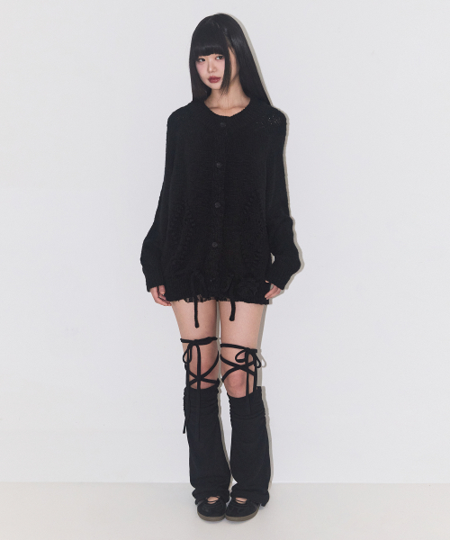 플레르 다이아 가디건 블랙
