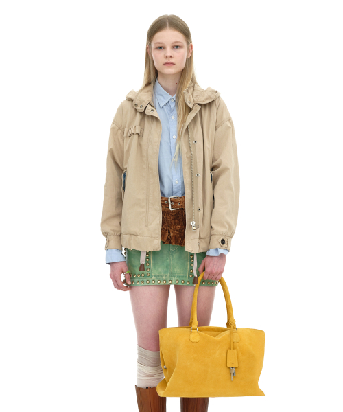 SHELL BROT LARGE [SUEDE MUSTARD]