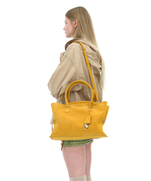 SHELL BROT LARGE [SUEDE MUSTARD]