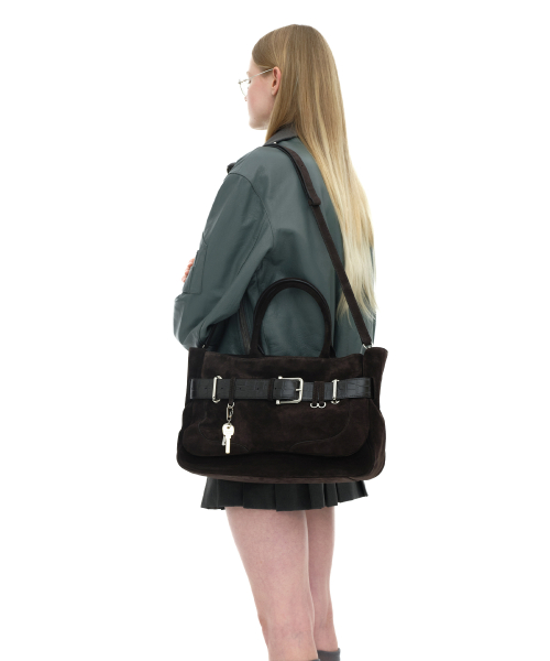 TOTE BROCLE [SUEDE MOCHA COMBI]
