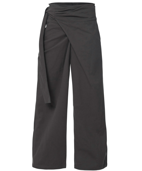 Layered Wrap Trousers (FL-255_Charcoal)