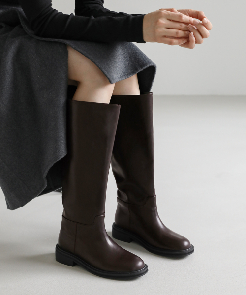 Renvure Round Long Boots (3.5cm)