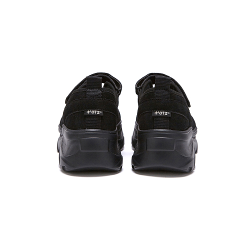 ROMITA Platform Suede Velcro Shoes Black OZSQGA352B