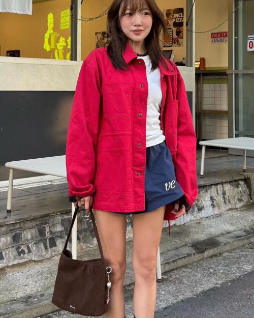 스웨이드 숄더백 브라운 OZBGGA108N