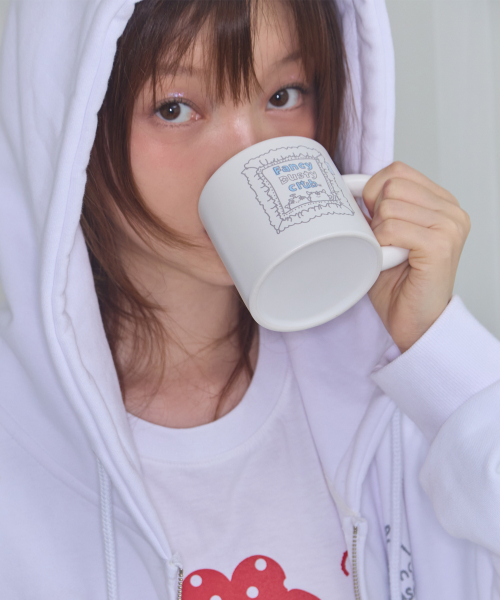 [FANCY X DUSTY] DUSTY CLUB MUG CUP (WHITE) F25NM1015