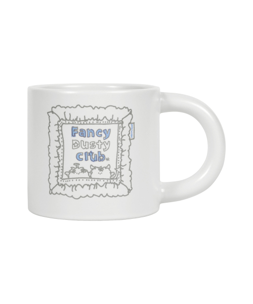 [FANCY X DUSTY] DUSTY CLUB MUG CUP (WHITE) F25NM1015