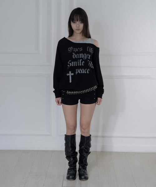 ROSARY NOIRER SWEATSHIRT (BLACK) F25ZB016