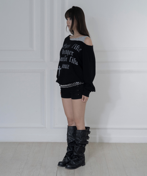 ROSARY NOIRER SWEATSHIRT (BLACK) F25ZB016