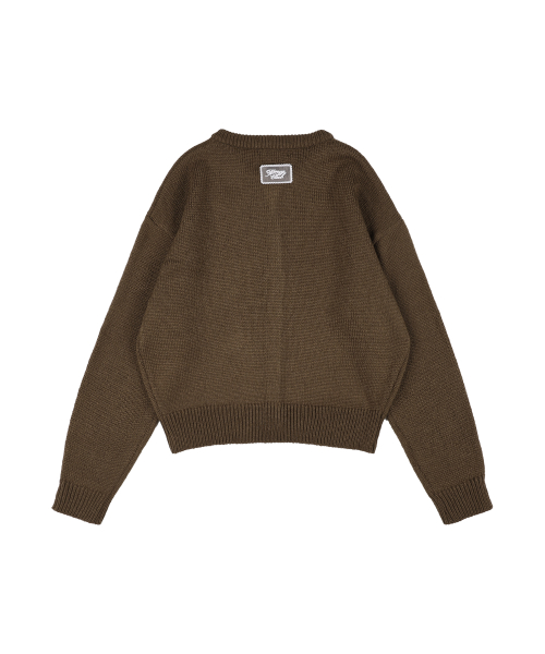 SWALE KNIT CARDIGAN (BROWN) F25ZA007