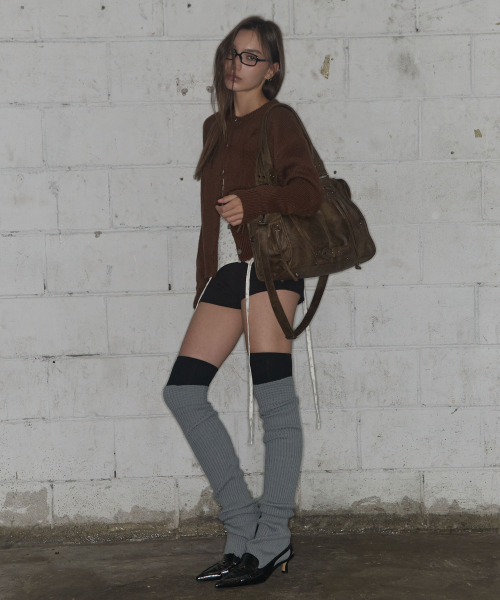 SWALE KNIT CARDIGAN (BROWN) F25ZA007