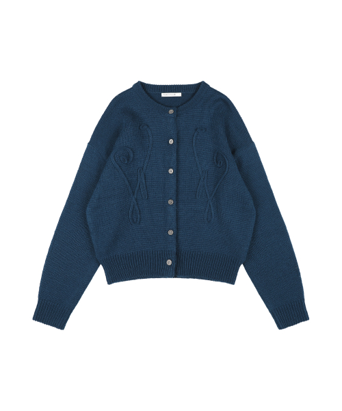 SWALE KNIT CARDIGAN (BLUE) F25ZA007