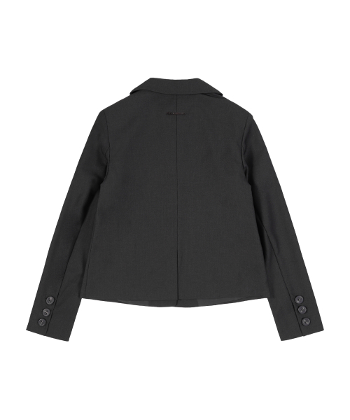 CLASSIC BUTTON POINT JACKET (GRAY) F25ZA004