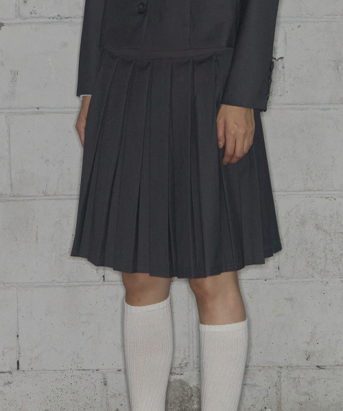 [SET] CLASSIC JACKET & PLEATS SKIRT F25004X970