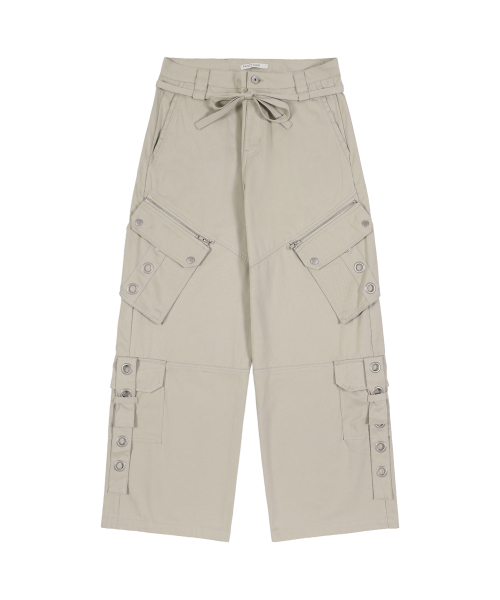 DETACHABLE CARGO STRAP PANTS (BEIGE) F25ZD978