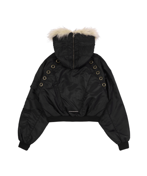 EYELET FUR MA-1 (BLACK) F25ZA003