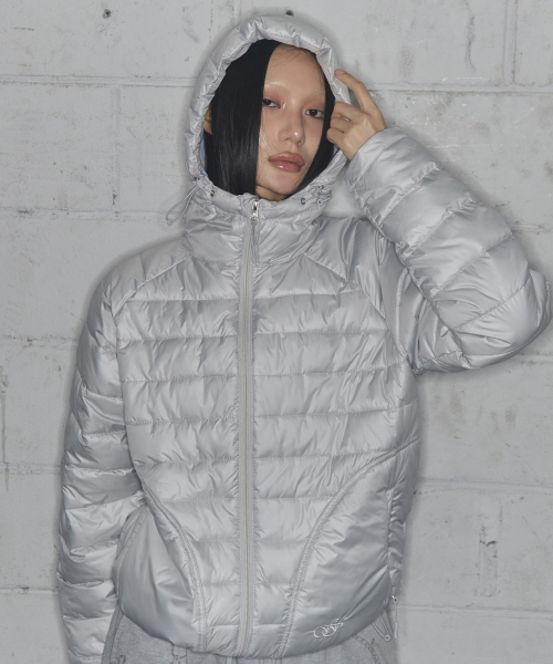 LIGHTWEIGHT SWING PUFFER (LIGHT GRAY) F25ZA001