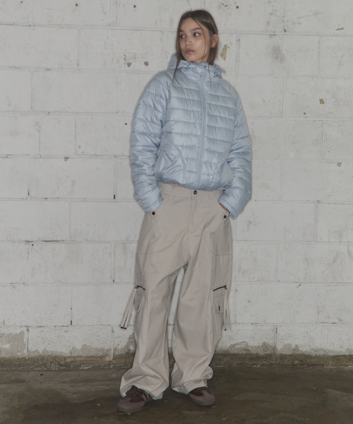 LIGHTWEIGHT SWING PUFFER (SKY BLUE) F25ZA001