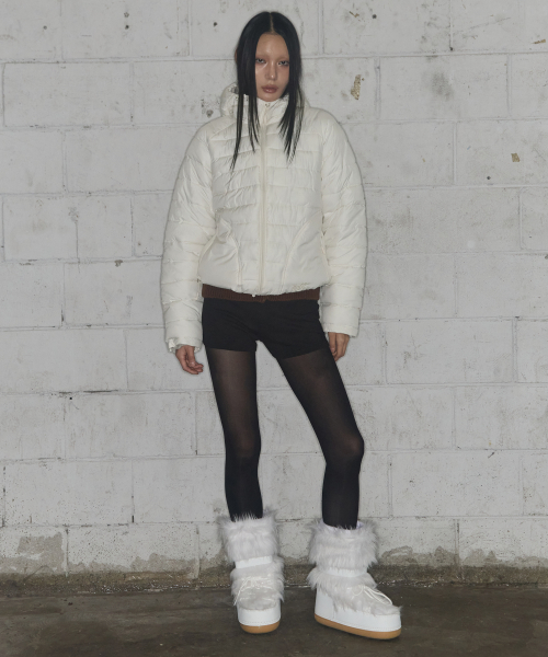 LIGHTWEIGHT SWING PUFFER (IVORY) F25ZA001