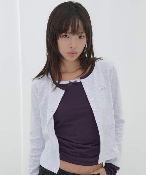 AIRY SLEEVELESS (PURPLE) F26QB042