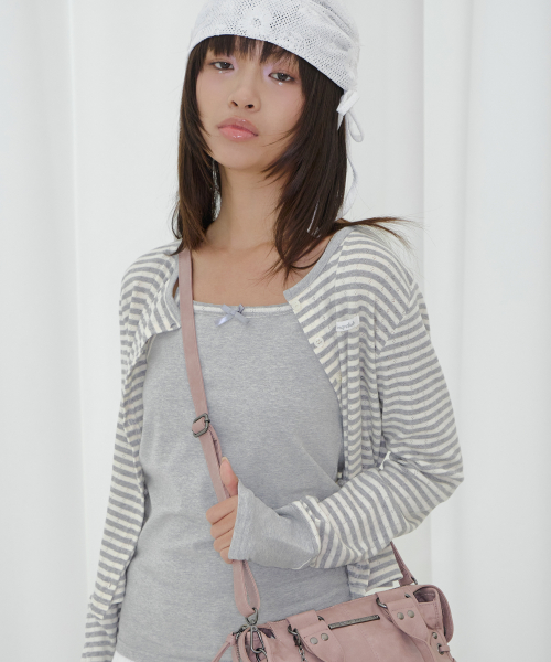 AIRY SLEEVELESS (GRAY) F26QB042