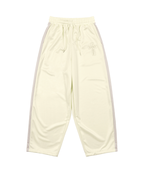 FROSS GLOSSY TRACK PANTS (IVORY) F26QD162