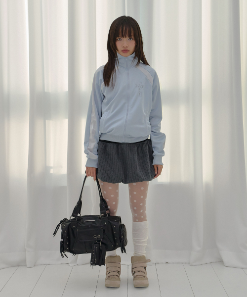 FROSS GLOSSY TRACK TOP (SKY BLUE) F26QB039