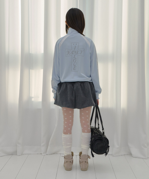 FROSS GLOSSY TRACK TOP (SKY BLUE) F26QB039