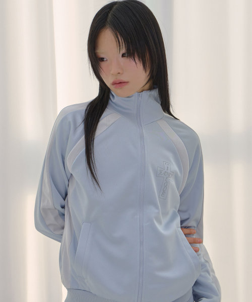 FROSS GLOSSY TRACK TOP (SKY BLUE) F26QB039