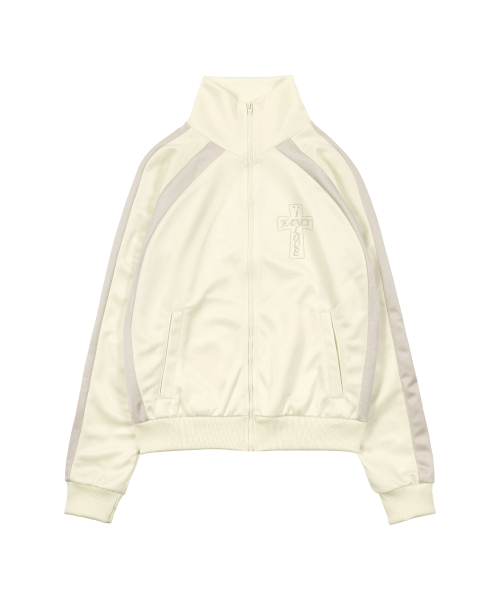 FROSS GLOSSY TRACK TOP (IVORY) F26QB039