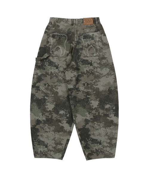 TOOTH JAM WIDE DENIM PANTS (CAMO) F26QD150