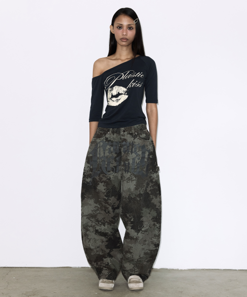 TOOTH JAM WIDE DENIM PANTS (CAMO) F26QD150