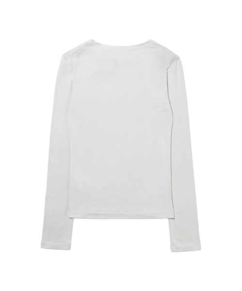 MOVE BUTTON LONG SLEEVE (GRAY) F26QB048