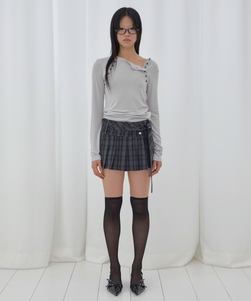 MOVE BUTTON LONG SLEEVE (GRAY) F26QB048