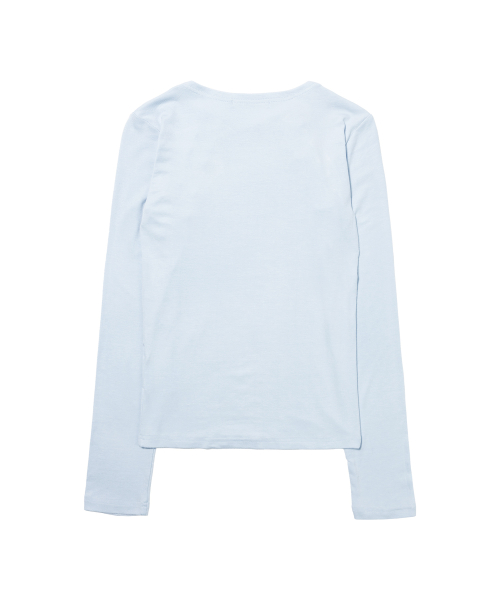 MOVE BUTTON LONG SLEEVE (SKY BLUE) F26QB048