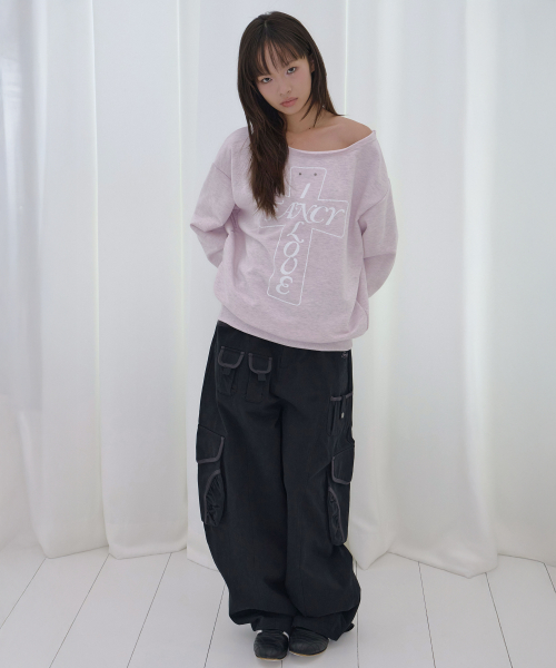 CARGO WORK BALLOON PANTS (BLACK) F26QD153