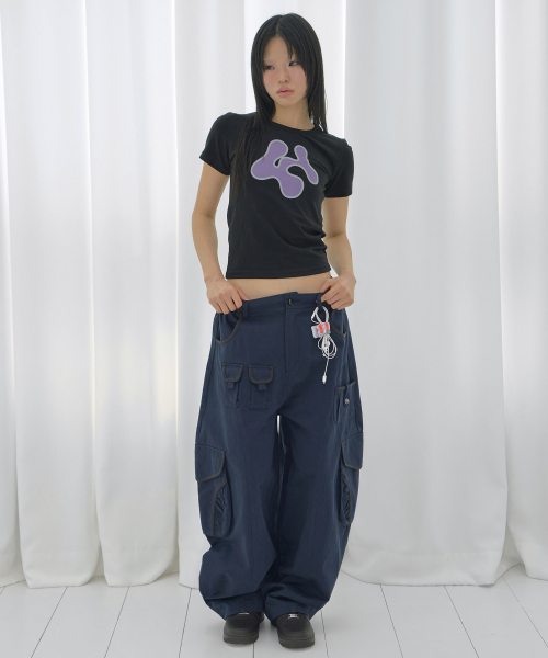 CARGO WORK BALLOON PANTS (NAVY) F26QD153
