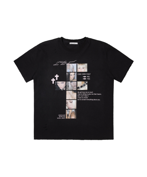 DAMAGE FEARLESS TEE (BLACK) F26QB050