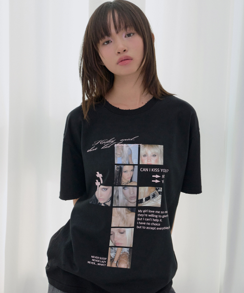 DAMAGE FEARLESS TEE (BLACK) F26QB050